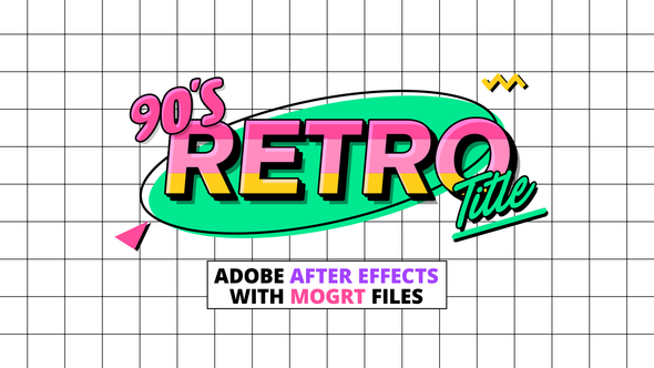 90s Retro Titles Titles template preview