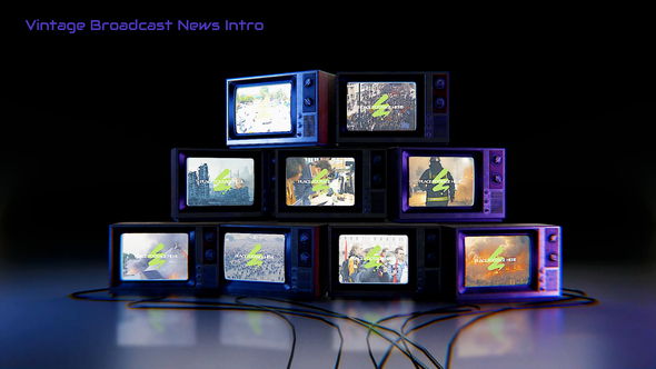 Vintage Broadcast News Intro Opener Openers template preview