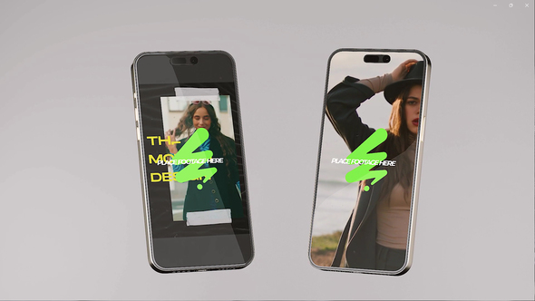 Trendy Vertical Phone Promo Product Promo template preview