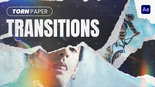 Paper Transitions Elements template preview
