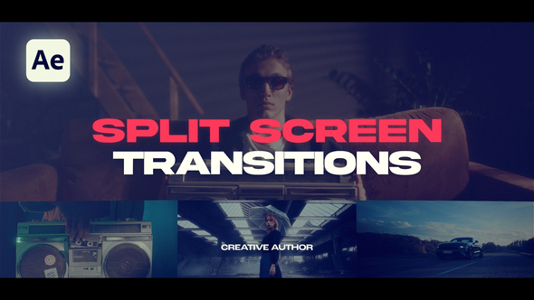 Split Screen Transitions Elements template preview