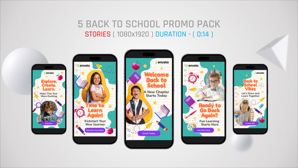 Back To School Promo Pack Product Promo template preview