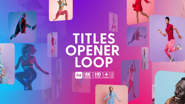 Titles Opener Loop Titles template preview