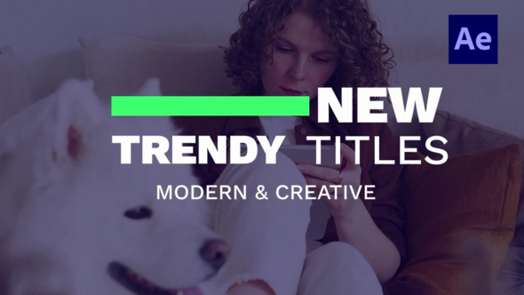 Modern Big Titles /Ae Titles template preview