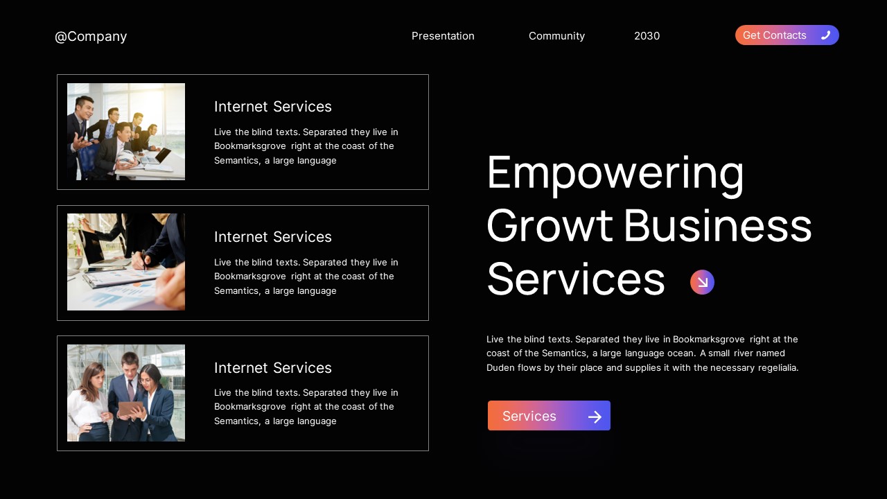 Black Orange Blue Modern Business Plan Presentation PowerPoint ...
