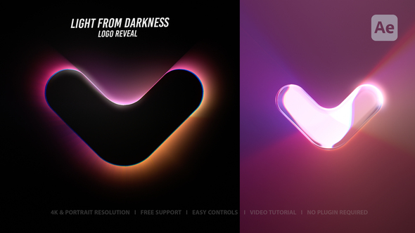 Dark Logo Reveal Logo Stings template preview