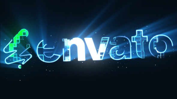 Rays Mosaic Logo Logo Stings template preview