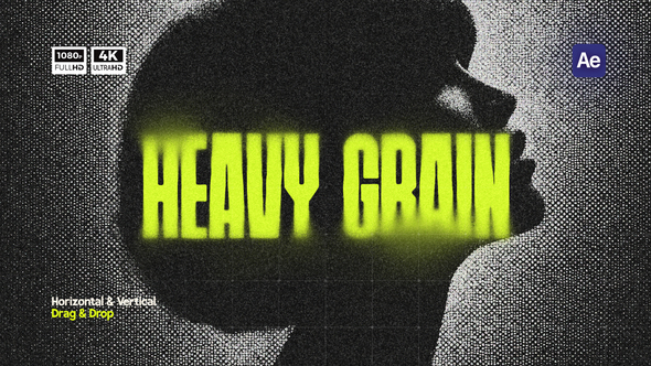 Heavy Grain Overlay Elements template preview