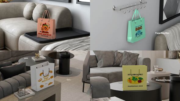 Paper Bag Mockup Product Promo template preview