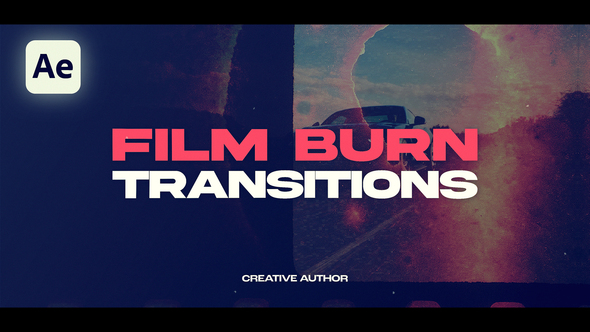 Film Burn Transitions Elements template preview
