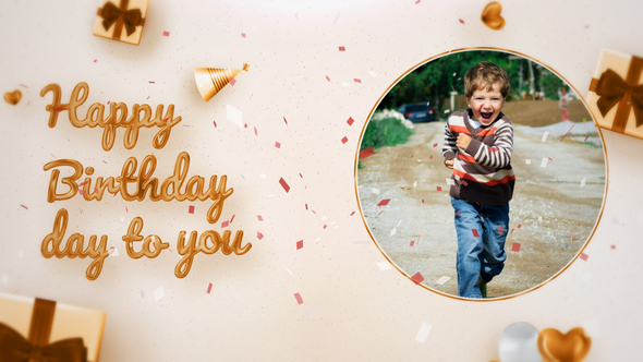 Birthday Slideshow Openers template preview