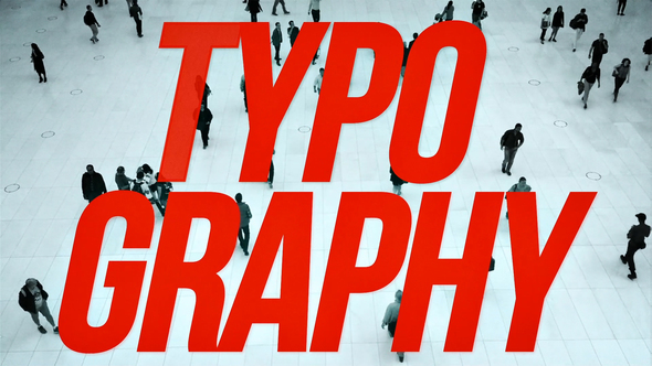 Rhythmic Typography intro Titles template preview