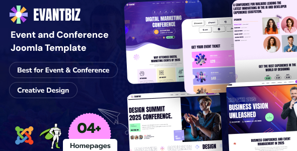 Evantbiz – Conference & Events Joomla Template