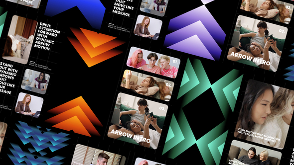 Arrows Intro Elements template preview