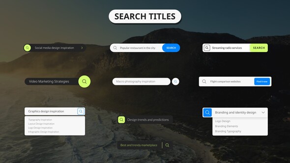 Search Titles Elements template preview