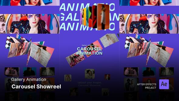 Gallery Animation - Carousel Showreel After Effects Template Openers template preview