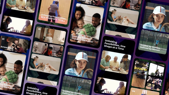 Arrow Intro Story Vertical Elements template preview