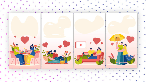 Moments - Vertical Media Content Elements template preview