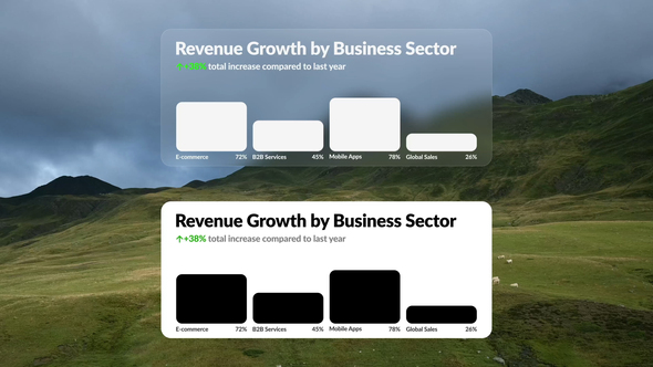 Glass & Solid Infographics Infographics template preview