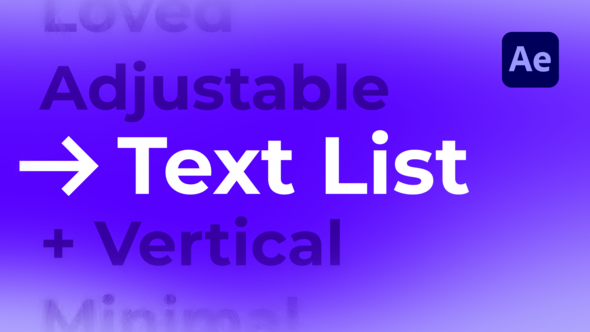 Text List Titles template preview