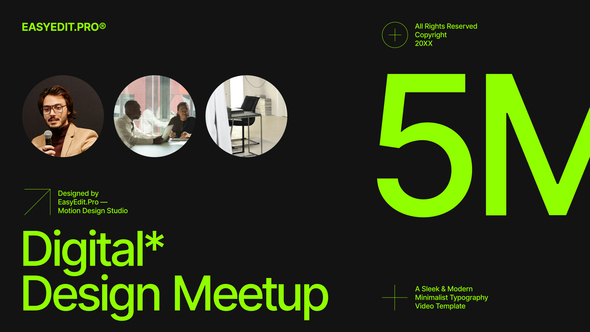 Digital Design Meetup Product Promo template preview