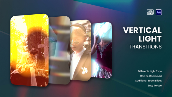 Vertical Light Transitions Elements template preview