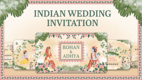 Indian Wedding Video Template Video Displays template preview