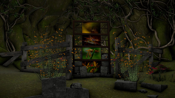 Nature Slideshow Mockup Pack Video Displays template preview