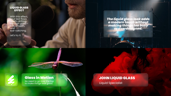 Liquid Glass Elements template preview