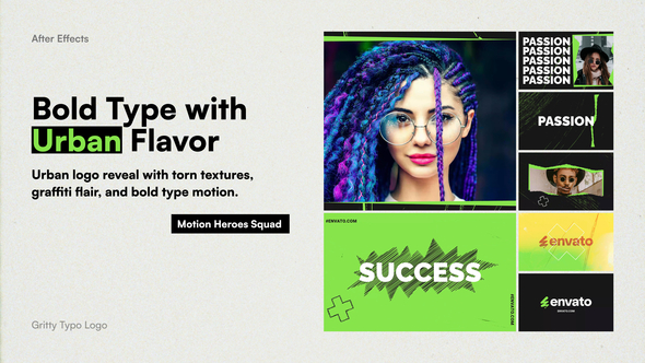 Gritty Typo Logo Logo Stings template preview