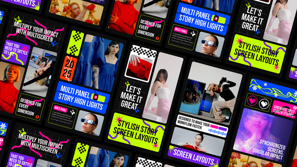 Multiscreen Reels Elements template preview