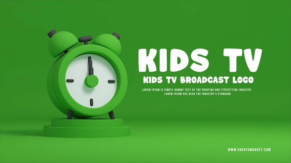 Kids Clock Logo Logo Stings template preview