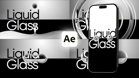 Liquid Glass Transitions broadcast-packages template preview