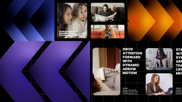 Arrows Intro Landscape Elements template preview