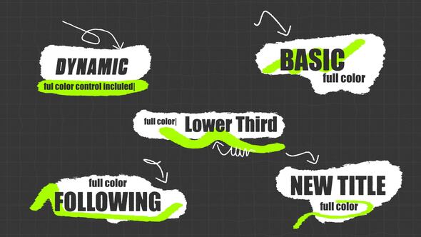 Scribble Text Animation Titles template preview