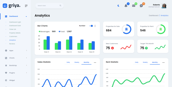 Griya - Real Estate Admin & Dashboard Bootstrap 5 Template by DexignZone