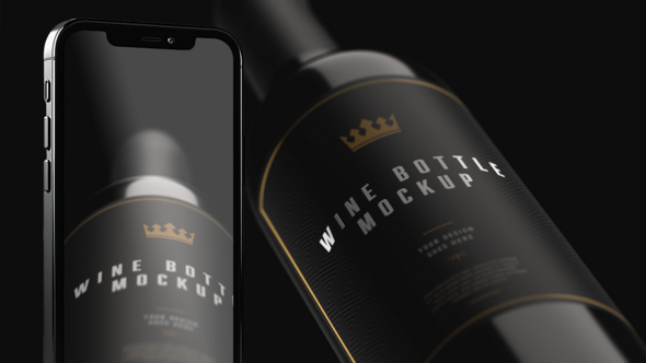 Red Ritual Wine Mockup Product Promo template preview