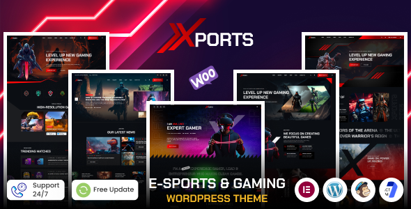 Xports – eSports and Gaming WordPress Theme