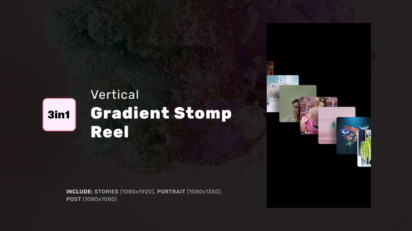 Gradient Stomp Reel Openers template preview
