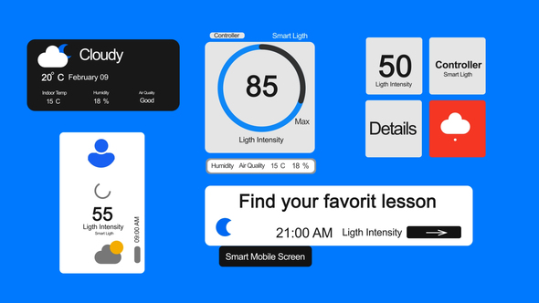 Modern Data Displays | Infographic Pack Mobile App Product Promo template preview