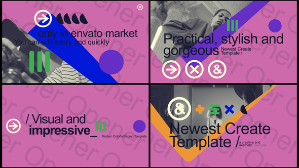 Dynamic Promo Video Pack | Modern Opener Video Displays template preview