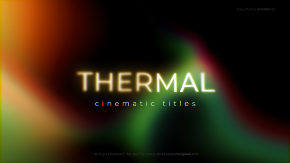 Thermal Cinematic Titles Titles template preview