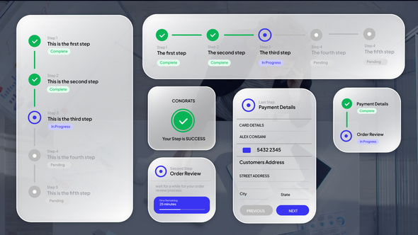 Process Infographic Widget Infographics template preview