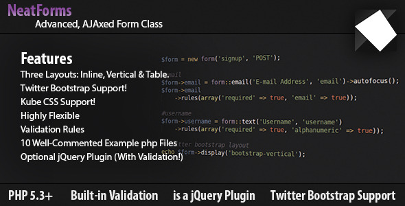 Form Class - AJAX, Validation, jQuery & Bootstrap