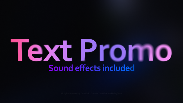 Text Promo Titles template preview