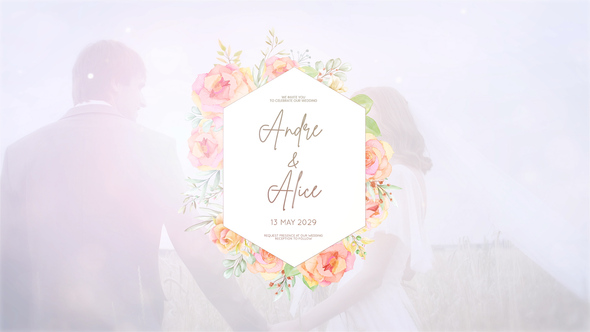 Wedding titles Openers template preview