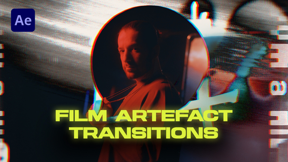 Film Artefact Transitions Elements template preview