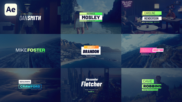 Modern Titles Titles template preview