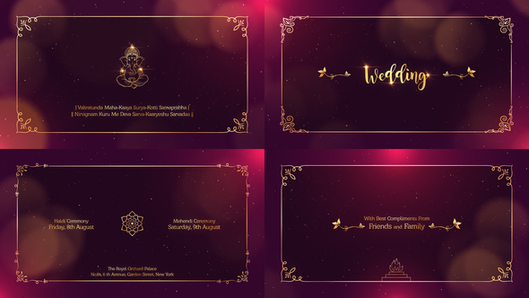 Indian Wedding Invitation Openers template preview
