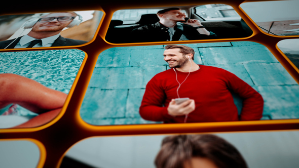 Mosaic Logo Logo Stings template preview